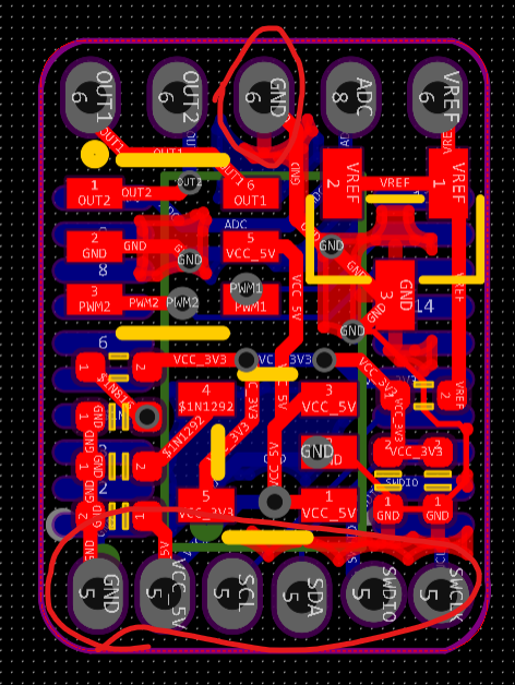 舵机驱动板PCB